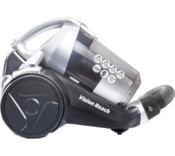 HOOVER Vision Reach Cylinder Bagless Vacuum Cleaner - Titanium